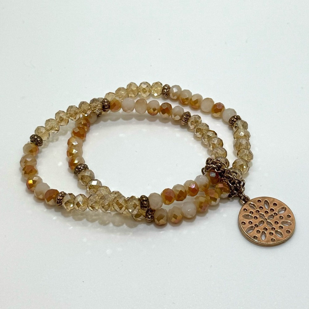 The Limited - Stackable Beaded Bracelet - Vintage - image 1